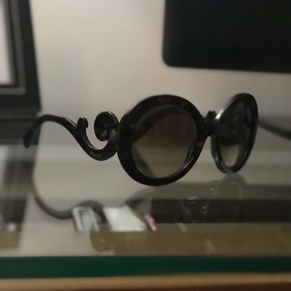 Prada Minimal Baroque Tortoiseshell Sunglasses